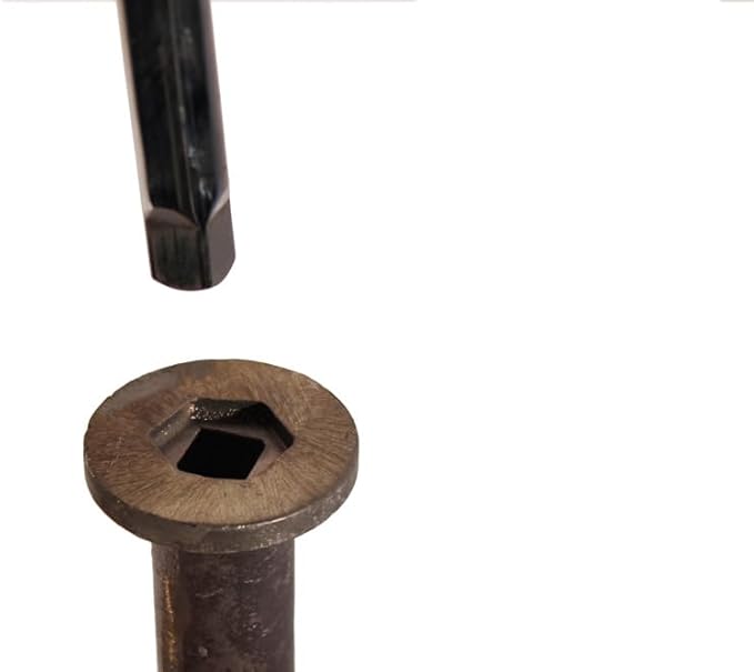 Penetrator 18 Aluminum Reusable Screw Anchor with Tie Off Cable - Heat Treated 356 Aluminum - Flat to to minimize Tripping