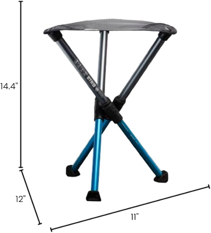 Hillsound BTR Stool for Ultralight Backpacking &amp Hiking Lightweight Camping Chairs Compact Portable Outdoor Seat Hunting Adventures Durable Tripod Design Made in Korea