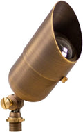 12V LogiSpot Brass Outdoor Spotlight (Bronze) with 5W 2700K Warm White 400 Lumen MR16 LED Bulb for Low Voltage Landscape Lighting of Yard Lawn Garden Patio Trees &amp House