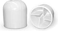 Plastic Tent Stake Cap | Protective Cover to Safely Cover Obtrusive Tent Stakes | White | Pack of 100