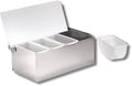 TableCraft Condiment Caddy Pizza Topping Station Stainless Steel Base