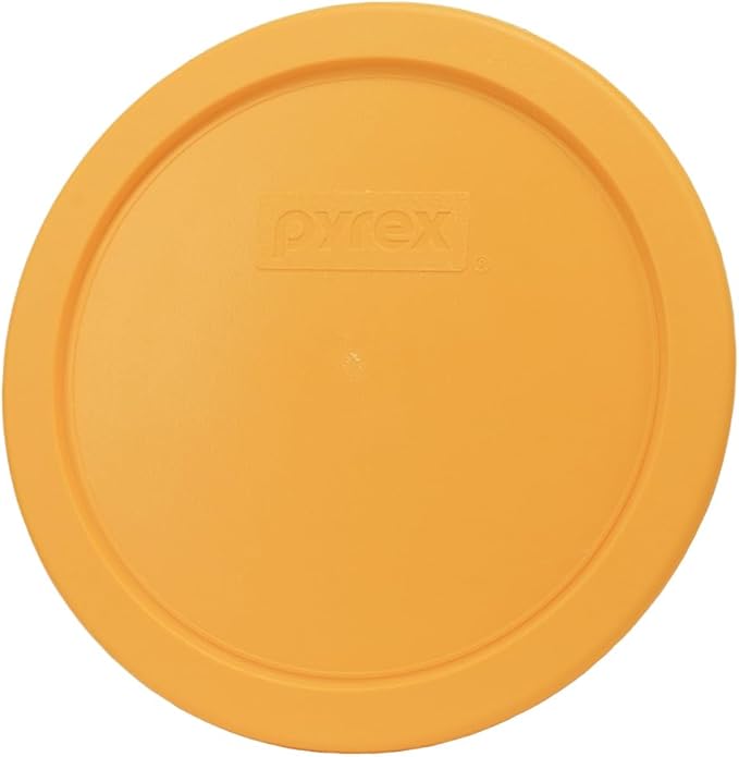 Pyrex 7401-PC 3 Cup Lemon Drop Yellow Food Storage Replacement Lid (4-Pack) - Made in the USA