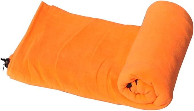 Portable Orange Adult with Adjustable Zipper Breathable Fleece Envelope Design Lightweight and Compact for Camping Hiking Backpacking and Outdoor Activities