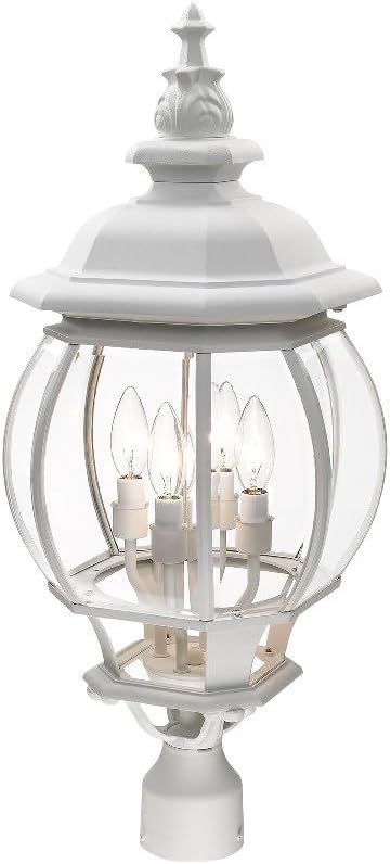 Livex Lighting 7703-14 Outdoor Post Top Lantern Black 11.5 x 11.5 x 26.5