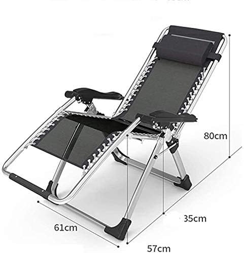 Sun Lounger Reclining Chairs Office Lunch Break Chair Portable Folding Lounge Chair Breathable Adjustable Balcony Leisure Backrest Sun Chair Outdoor Camping Beach ChairLoad 200 KgLength 178 Cm