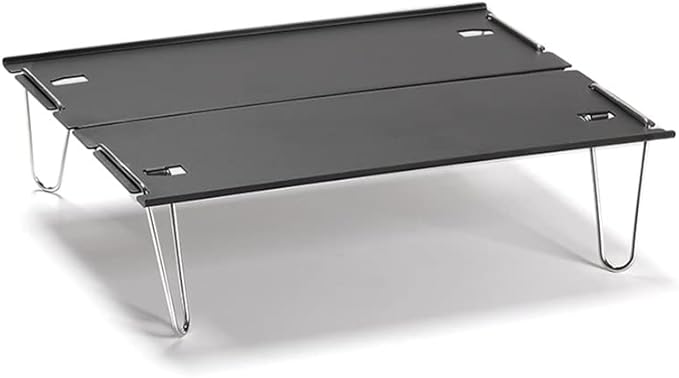 Camping Table Ultralight Mini Folding Table Aluminum Outdoor Camping Tourist Travel Hiking Picnic Household Portable Desk Foldable and Lightweight Camping Table