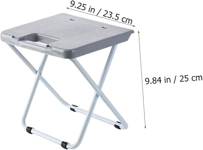 SUPVOX Portable Folding Stool Lightweight and Multi-Purpose Garden and Fishing Seat Non- Design for Outdoor Use Compact and Convenient for Camping and Travel