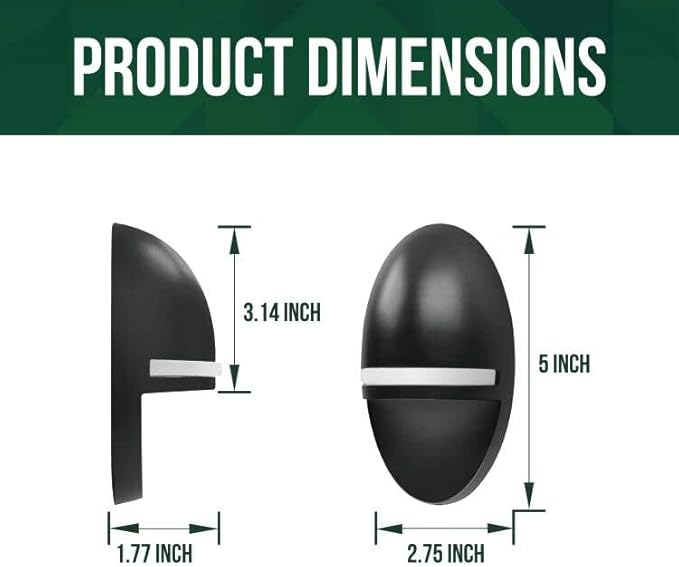 GKOLED 2-Pack Low Voltage LED Post Light Outdoor Waterproof Landscape Deck Lights with 2W Integrated LED Chips 9-15V AC/DC 2700K Die-cast Aluminum Matte Black Powder Coated Finish
