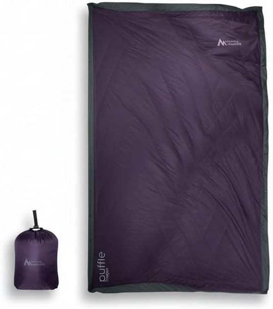 Sierra Madre Puffle 40 °F 5‑in‑1 Camping Quilt – Ultra-Soft Outdoor Blanket Sleeping Bag Under/Top Quilt Poncho | Linkable Compact Adventure Gear