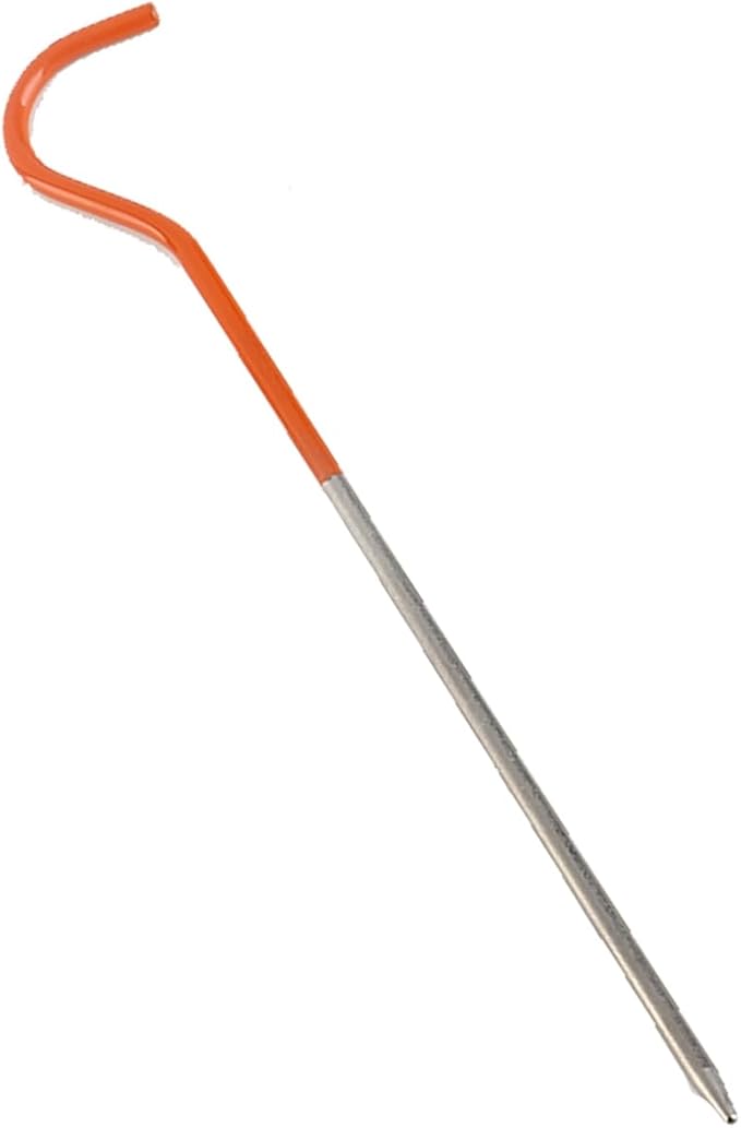 Tent Pegs Alloy High Strength Camping Hiking Tent Stakes Anchors for Outdoor Enthusiasts 130mm 150mm Orange Coating 10 Pack