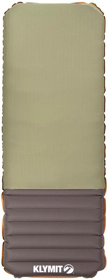 Klymit Klymaloft Lofted Hiking and Backpacking Air Bed Inflatable Sleeping Pad for Camping with Memory FoamGreen