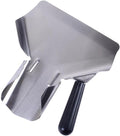 Stainless Steel French Fry Scoop with Handle Heavy-Duty Commercial Funnel Shovel for Fast Food Bagging &amp Packaging