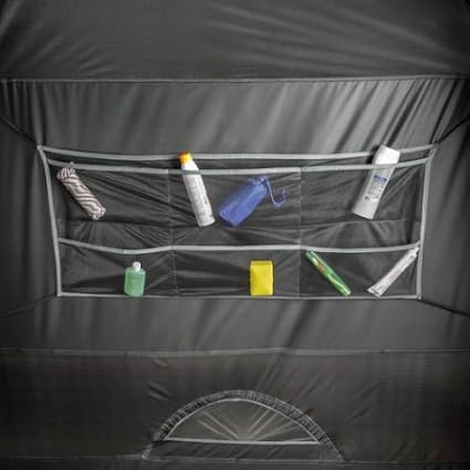 10' x 9' Ozark Trail Six-Person Dark Rest Cabin Family Camping and Adventure Tent Includes a Gear Loft Hanging Organizer and Electrical Port Access and Ground Vent for Improved Air Circulation