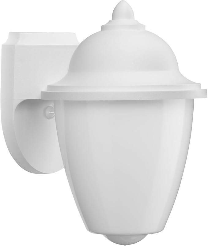 Progress Lighting Polycarbonate Outdoor 1-Light Acrylic Shade Traditional Outdoor Wall Lantern Light White