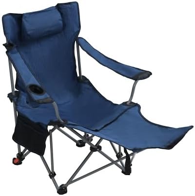 Outdoor Camping Chairs Folding/Portable/Adjustable Reclining Chair(Three-Level Adjustment) Side Pockets &amp Cup HolderCarry Bag