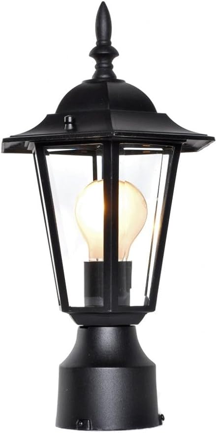 Maxim Lighting 3001CLWT Cast-1 Light Outdoor Pole/Post Mount in Early American Style-7 Inches Wide by 16 inches high Finish Color: White