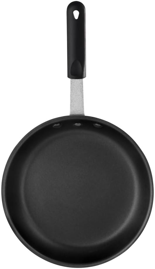 New Star Foodservice 10-Inch Nonstick Aluminum Fry Pan with Heat-Resistant Handle Sleeve 2.0-Inch Depth