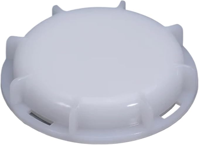 IBC Tote Lid 20 Pcs 62mm Fine Thread Valve Cover White Plastic Cap Water Barrel Lid for Schutz IBC Tank Durable Adapter for Food Industries Storage