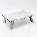 Aluminum Alloy Portable Table Outdoor Furniture Foldable Folding Camping Hiking Desk Traveling Outdoor Picnic Table Furniture (Color : Black) (E)