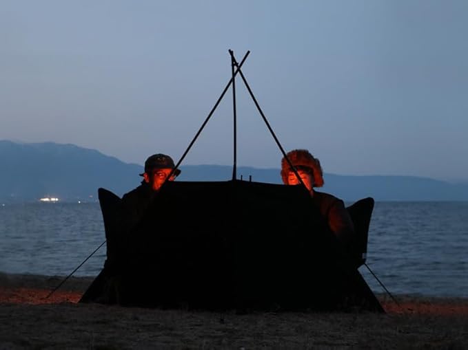 DOD Fire Break - Camping Stove Windscreen - Folding Camp Stove Windscreen with Storage Bag - Lightweight Camping Fire Wind for Outdoor Camping Picnic Cooking