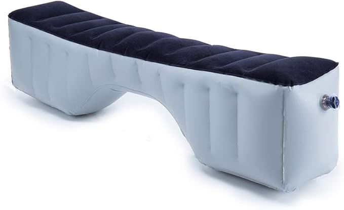 Auto Inflatable Car Travel Mattress Back Seat Gap Pad Air Bed Cushion Camping Air Couch (Navy)