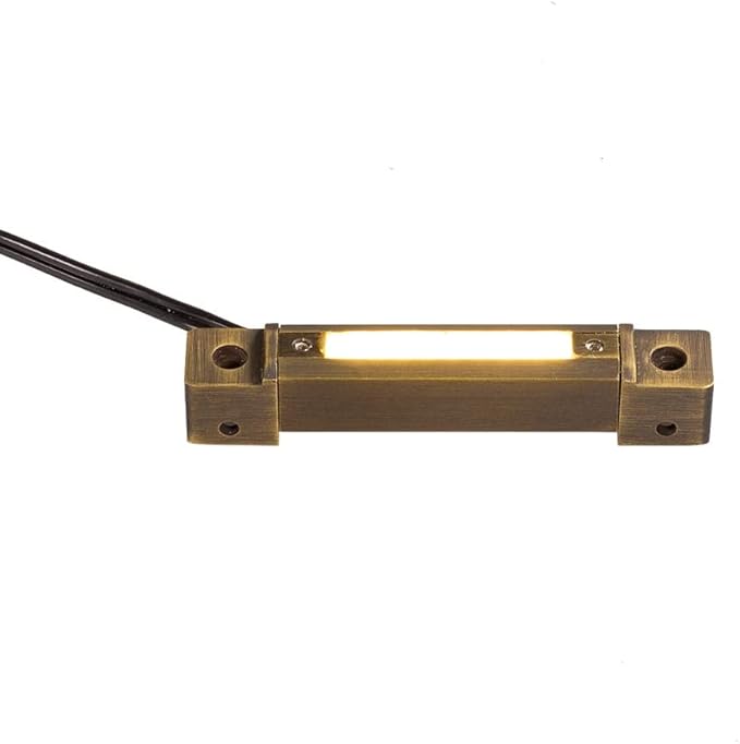 VOLT 12V 0.5W 3 Cast Brass (Bronze) 360-Degree Rotatable 2700K Warm White LED Hardscape Light (15 Lumens) for Low Voltage Outdoor Step Deck Masonry &amp Wall Lighting