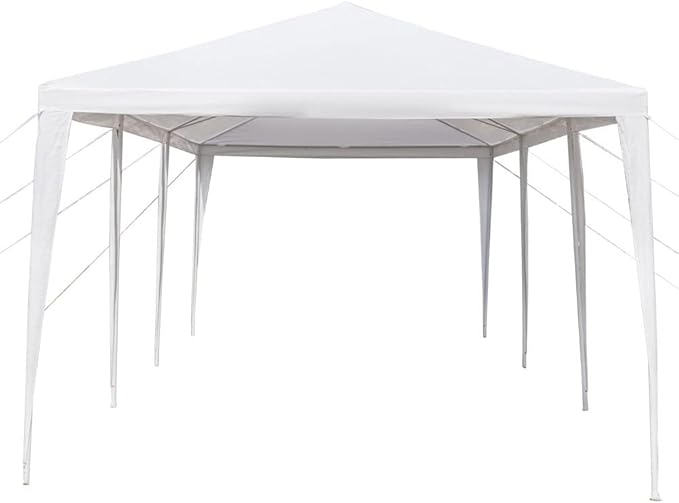 3 * 9m Non-Cloth PE Cloth Plastic Sprayed Iron Pipe Outdoor Party Tent White