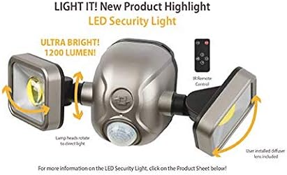 LIGHT IT! by Fulcrum 35001-101 LED Security Light Silver Single Pack