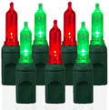 Pro Christmas T5 LED Christmas Lights - 70 Count Classic 5mm String Light Set - Professional Grade Indoor/Outdoor Commercial Holiday Lights for Trees Bushes &amp Décor - Red &amp Green