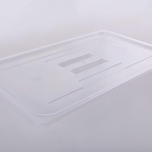 6-Pcs Food Pan Lid Full Size Clear Polycarbonate Hotel Pan Cover with handle