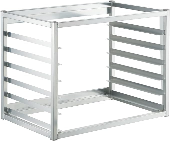28 x 18 x 21 Aluminum Wall Mounted Sheet/Bun Pan Rack | Fits 6 Full-Size Sheet Pans | Commercial-Grade Perfect for Bakeries Restaurants and Catering Kitchens | NSF Certified |