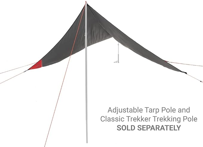 ALPS Mountaineering Ultra-Light Tarp Shelter - Charcoal/Red
