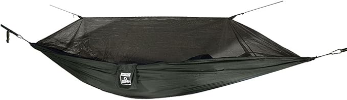 Oak Creek Camping Hammock and Accessories. Complete Package with Mosquito Bug Net Rain Fly Tree Straps. Great for Hiking Backpacking and Travel. Weighs Only 4 Pounds.