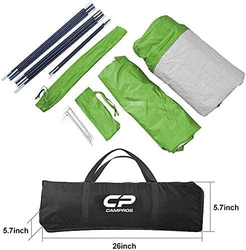 CAMPROS CP Tent 3 Person Camping Tents Gifts for Family Waterproof Windproof Backpacking Tent with Top Rainfly Easy Set up Small Lightweight Dome Tents Hiking Beach - Green
