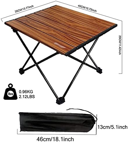 Portable Ultralight Small Mini Camping Folding Table with Aluminum Alloy for Camp Fishing Travel and Hiking