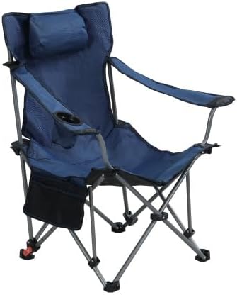 Outdoor Camping Chairs Folding/Portable/Adjustable Reclining Chair(Three-Level Adjustment) Side Pockets &amp Cup HolderCarry Bag