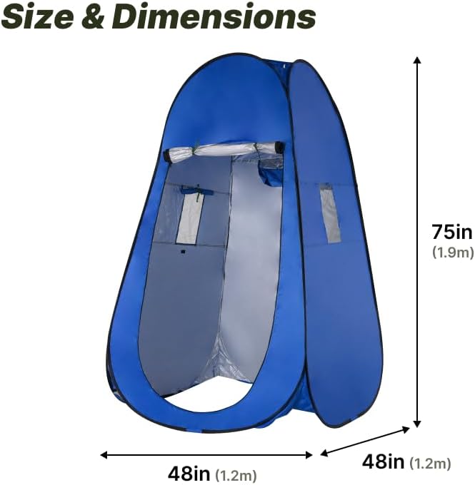 Portable Pop-Up Privacy Changing Tent (Leaf)