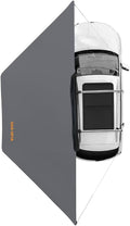 Sanhima 180 Awning Free Standing Built-in LED Light 84 ft² Shelter Car Side Waterproof UV50+ Wind Resistant Driver Passenger Side 180 Degree Vehicle Awning for SUV Van Truck