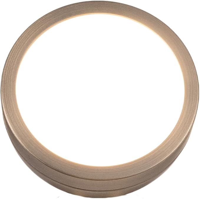 VOLT 12V Mini Round Brass Frosted Flood Light (Bronze) with 3W 2700K Warm White G4 LED Bulb for Low Voltage Landscape Lighting of Outdoor Wall Garden or Yard