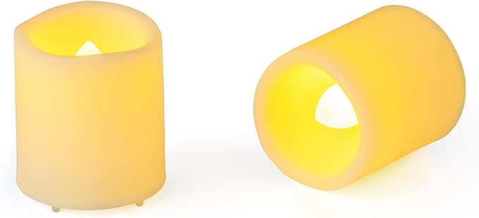 72 Pack 1.5 x 1.8 Tea Lights Candles Battery Operated Flameless Flickering LED Tealights Votive Electric Outdoor Flicker Small Fake Candles Bulk for Wedding Halloween Christmas Decorations