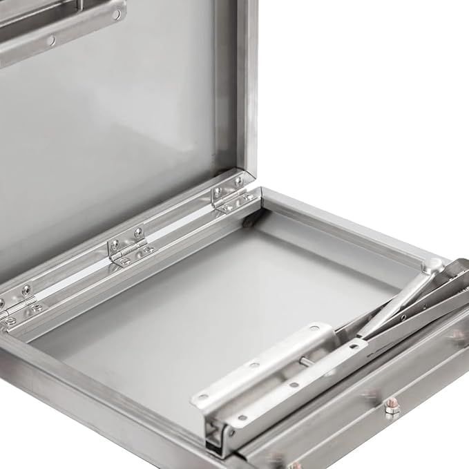 Concession Shelf 48 L x 12 W Stainless Steel Drop Down Folding Serving Food Shelf for Concession Window