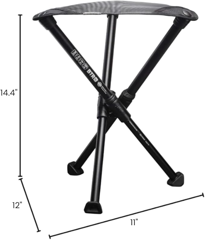 Hillsound BTR Stool for Ultralight Backpacking &amp Hiking Lightweight Camping Chairs Compact Portable Outdoor Seat Hunting Adventures Durable Tripod Design Made in Korea