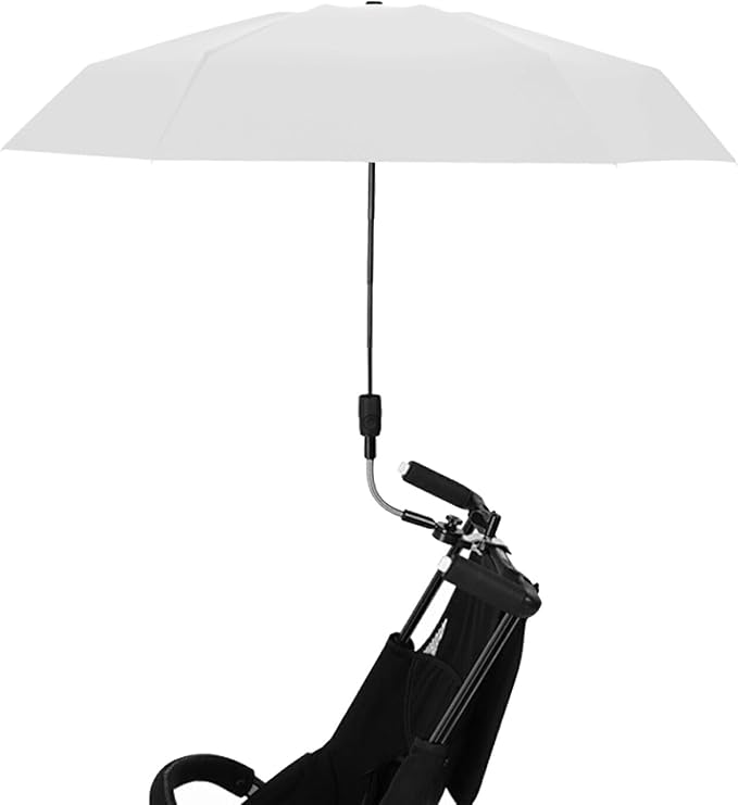 Chair Umbrella with Clamp Adjustable Umbrella for Chair Stroller Umbrella Parasol Waterproof Umbrella for Beach Chair Wheelchair Stroller Camping Chair