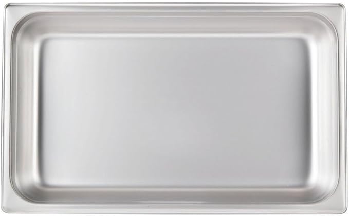 Soro Essentials- Full Size 2-1/2 Deep Stainless Steel Anti-Jamming Steam Table Pan 22 Gauge- Chafer Food Pan Stackable Anti-Jam Steam Pans for Hotel Restaurant Supplies Party Buffet Event Catering