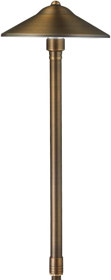 VOLT 12V Solid Brass Bronze LED Landscape Lighting Kit (6 Spotlights 2 Path Lights) with 150W Low Voltage Transformer for House Yard Outdoor Pathway Walkway Garden Driveway or Patio