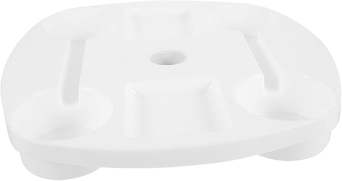 UPKOCH Umbrella Table Tray for Beach with Drink Holders Plastic Outdoor Umbrella Tray for Snacks and Beverages for Patio Use