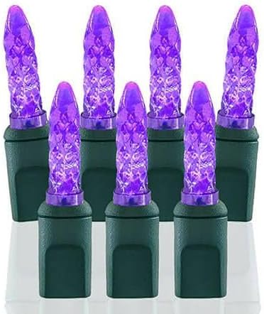 Pro Christmas M5 LED Christmas Lights - 70 Count Mini 5mm String Lights - Professional Grade Indoor/Outdoor Commercial Holiday Light Set for Trees Bushes &amp Décor - Purple