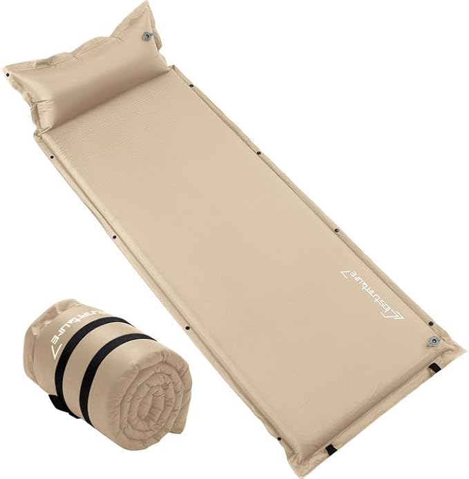 Clostnature Self Inflating Sleeping Pad for Camping - 1.5/2/3 inch Camping Pad Lightweight Inflatable Camping Mattress Pad Insulated Foam Sleeping Mat for Backpacking Tent Hammock