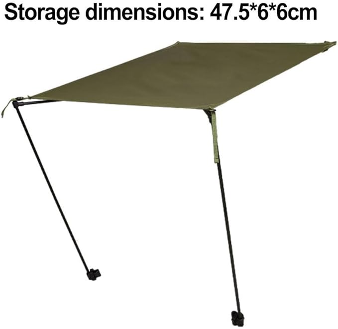 UV Protection Moon Chair Sunshade Sunshade Folding Chair Sunshade Camping Beach Fishing Portable Folding Chair Awning(green)