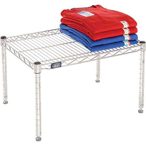 Nexel Commerical Wire Shelf Platform Dunnage Storage Rack 21 x 36 x 14 Chrome